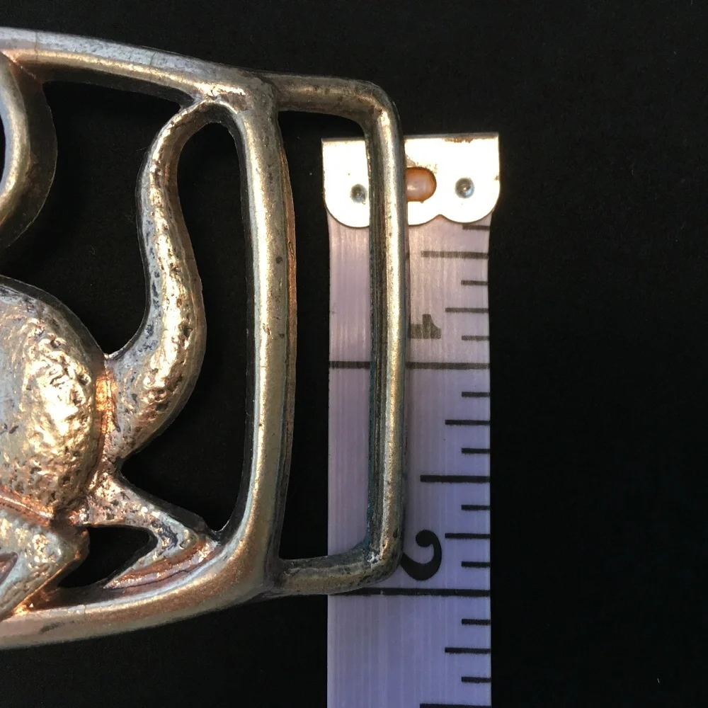 Vintage Brass Dragon Belt Buckle